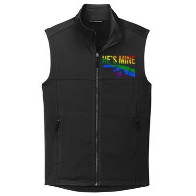 Retro I'm His He's Mine Gay Couples Im His Hes Mine Hes Mine Collective Smooth Fleece Vest