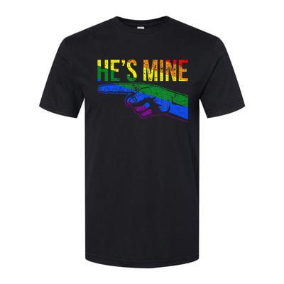 Retro I'm His He's Mine Gay Couples Im His Hes Mine Hes Mine Softstyle CVC T-Shirt