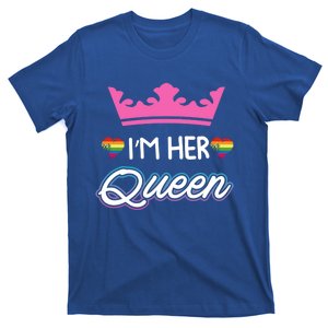 Rainbow I'm Her Queen Lesbian Couple Valentine's Day Gift T-Shirt