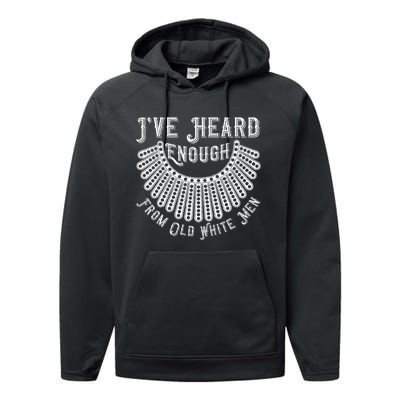 Rbg IVe Heard Enough From Old White Me.N Performance Fleece Hoodie