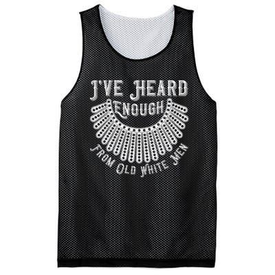 Rbg IVe Heard Enough From Old White Me.N Mesh Reversible Basketball Jersey Tank