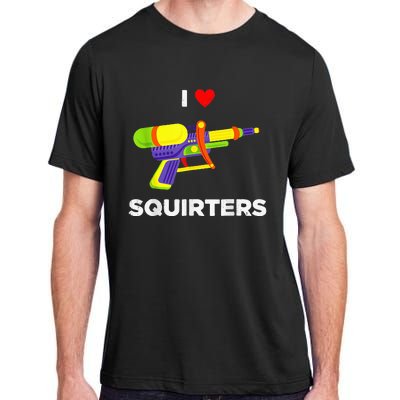 Retro I Heart Squirters I Love Squirters Adult ChromaSoft Performance T-Shirt