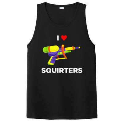 Retro I Heart Squirters I Love Squirters PosiCharge Competitor Tank