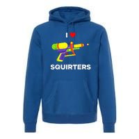 Retro I Heart Squirters I Love Squirters Premium Hoodie