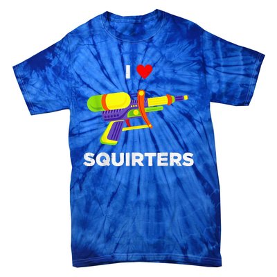 Retro I Heart Squirters I Love Squirters Tie-Dye T-Shirt