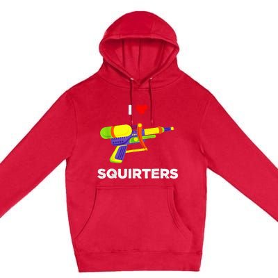 Retro I Heart Squirters I Love Squirters Premium Pullover Hoodie