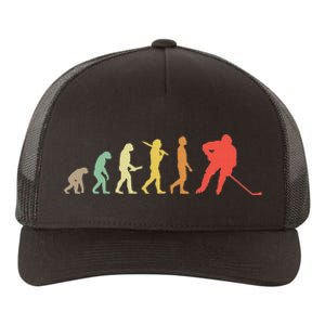 Retro Ice Hockey Evolution Gift For Ice Hockey Players Yupoong Adult 5-Panel Trucker Hat