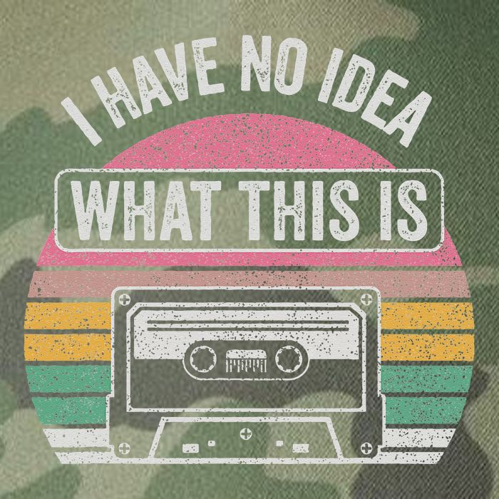 Retro I Have No Idea What This Is Funny Cassette Legacy Tie Dye Trucker Hat