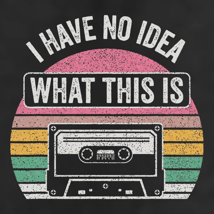 Retro I Have No Idea What This Is Funny Cassette Cool Comfort Performance Bucket Hat