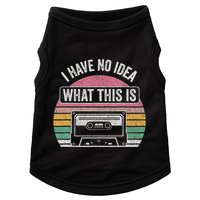 Retro I Have No Idea What This Is Funny Cassette Doggie Tank