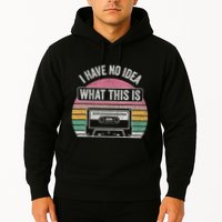 Retro I Have No Idea What This Is Funny Cassette Hoodie