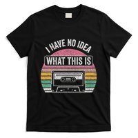Retro I Have No Idea What This Is Funny Cassette T-Shirt