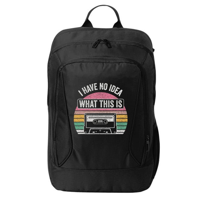 Retro I Have No Idea What This Is Funny Cassette City Backpack
