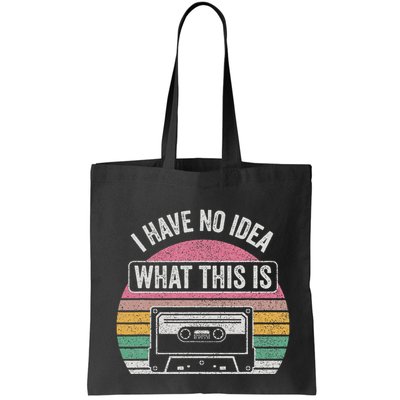 Retro I Have No Idea What This Is Funny Cassette Bag