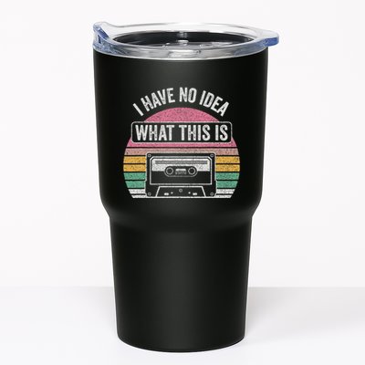 Retro I Have No Idea What This Is Funny Cassette Tumbler