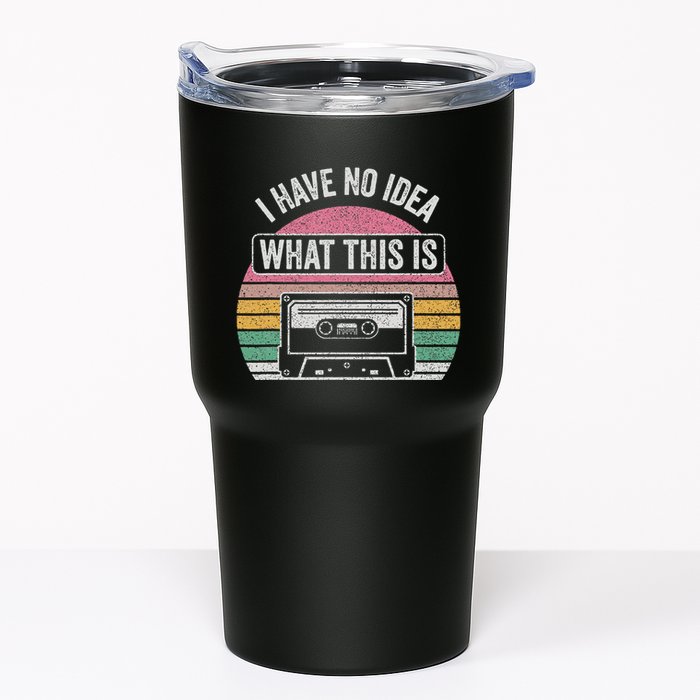 Retro I Have No Idea What This Is Funny Cassette Tumbler