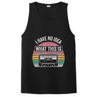 Retro I Have No Idea What This Is Funny Cassette PosiCharge Competitor Tank