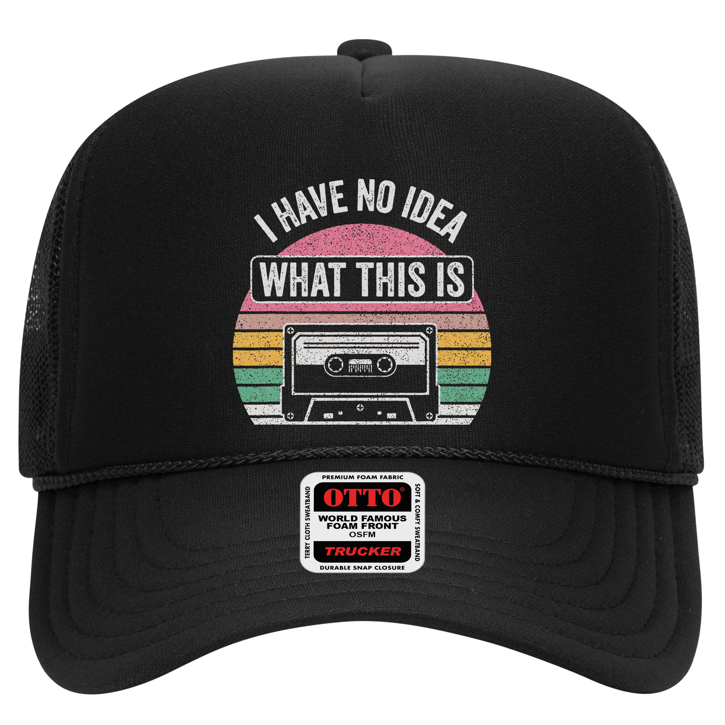 Retro I Have No Idea What This Is Funny Cassette Trucker Hat