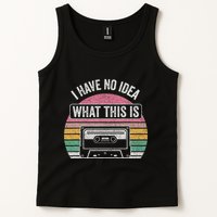 Retro I Have No Idea What This Is Funny Cassette Tank Top