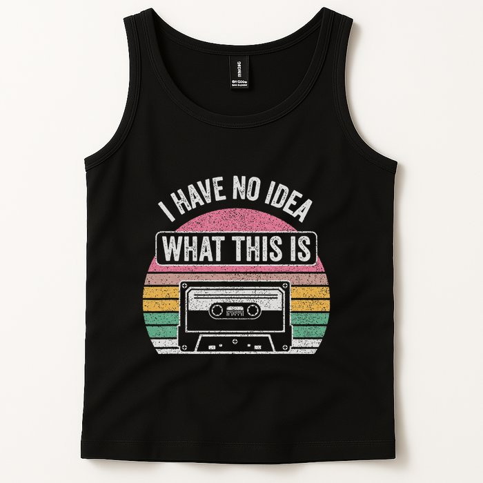 Retro I Have No Idea What This Is Funny Cassette Tank Top