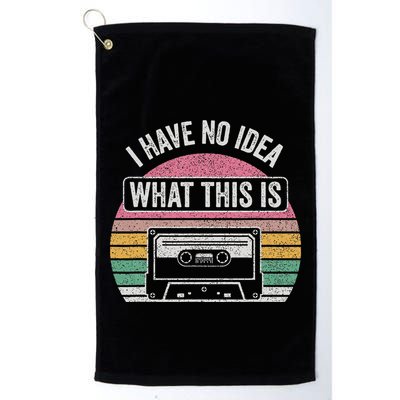 Retro I Have No Idea What This Is Funny Cassette Golf Towel