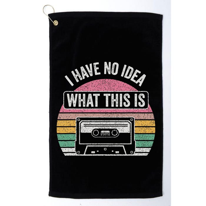 Retro I Have No Idea What This Is Funny Cassette Golf Towel