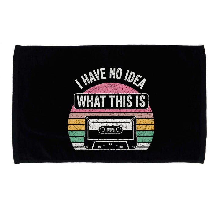 Retro I Have No Idea What This Is Funny Cassette Microfiber Hand Towel