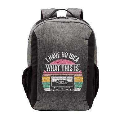 Retro I Have No Idea What This Is Funny Cassette Vector Backpack