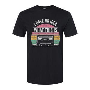 Retro I Have No Idea What This Is Funny Cassette Softstyle CVC T-Shirt