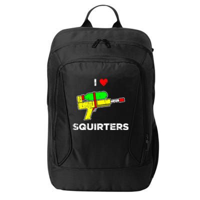 Retro I Heart Squirters Funny I Love Squirters City Backpack