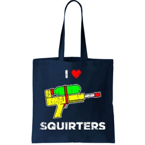 Retro I Heart Squirters Funny I Love Squirters Tote Bag