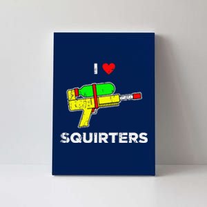 Retro I Heart Squirters Funny I Love Squirters Canvas