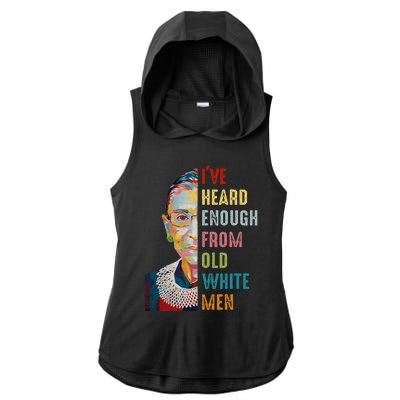 Rbg IVe Heard Enough Ladies PosiCharge Tri-Blend Wicking Draft Hoodie Tank