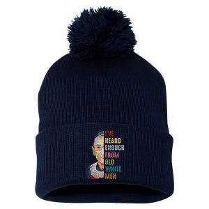 Rbg IVe Heard Enough Pom Pom 12in Knit Beanie