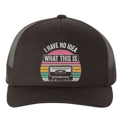 Retro I Have No Idea What This Is Funny Cassette Yupoong Adult 5-Panel Trucker Hat