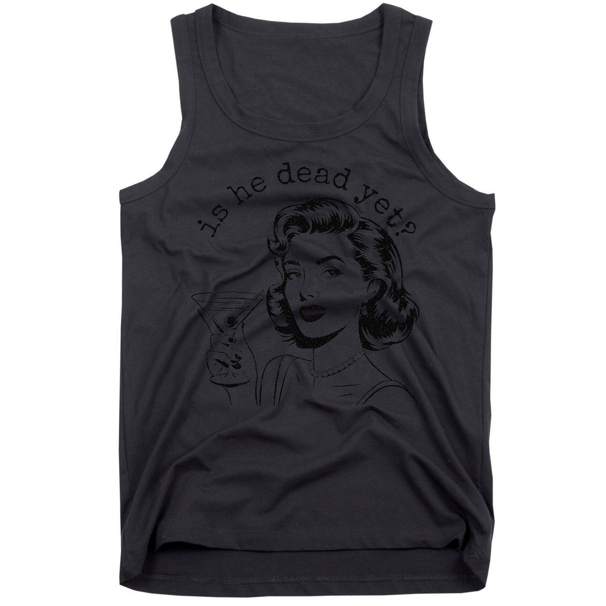 Retro Is He Dead Yet Anti Fascism Tank Top