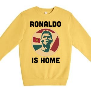 Ronaldo Is Home Manchester Premium Crewneck Sweatshirt