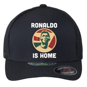 Ronaldo Is Home Manchester Flexfit Unipanel Trucker Cap