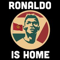 Ronaldo Is Home Manchester Drawstring Bag