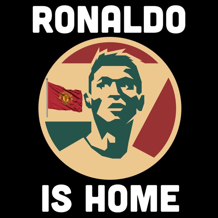 Ronaldo Is Home Manchester Drawstring Bag