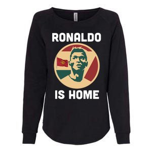 Ronaldo Is Home Manchester Womens California Wash Sweatshirt