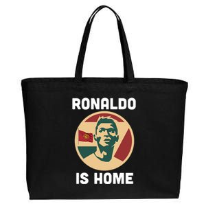 Ronaldo Is Home Manchester Cotton Canvas Jumbo Tote