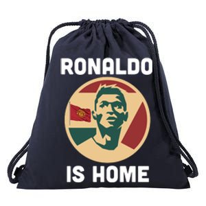 Ronaldo Is Home Manchester Drawstring Bag