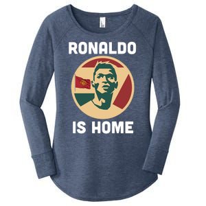 Ronaldo Is Home Manchester Women's Perfect Tri Tunic Long Sleeve Shirt