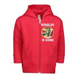 Ronaldo Is Home Manchester Toddler Zip Fleece Hoodie