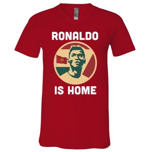 Ronaldo Is Home Manchester V-Neck T-Shirt