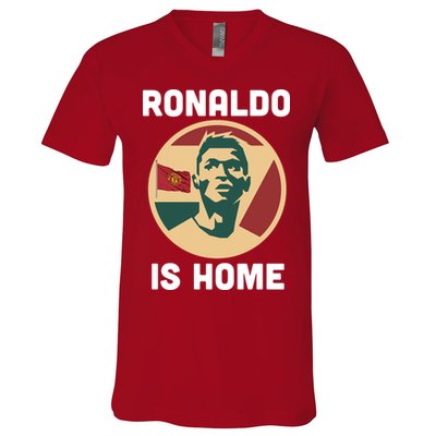 Ronaldo Is Home Manchester V-Neck T-Shirt