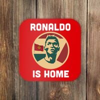 Ronaldo Is Home Manchester Coaster