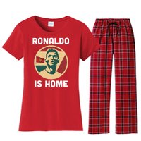 Ronaldo Is Home Manchester Women's Flannel Pajama Set