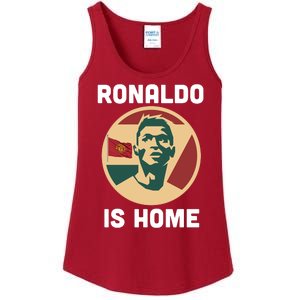 Ronaldo Is Home Manchester Ladies Essential Tank